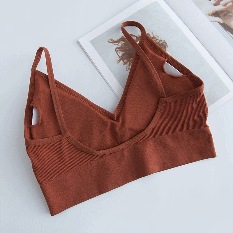 Padded tops Perfezione "SLAY" Bralette dark red back
